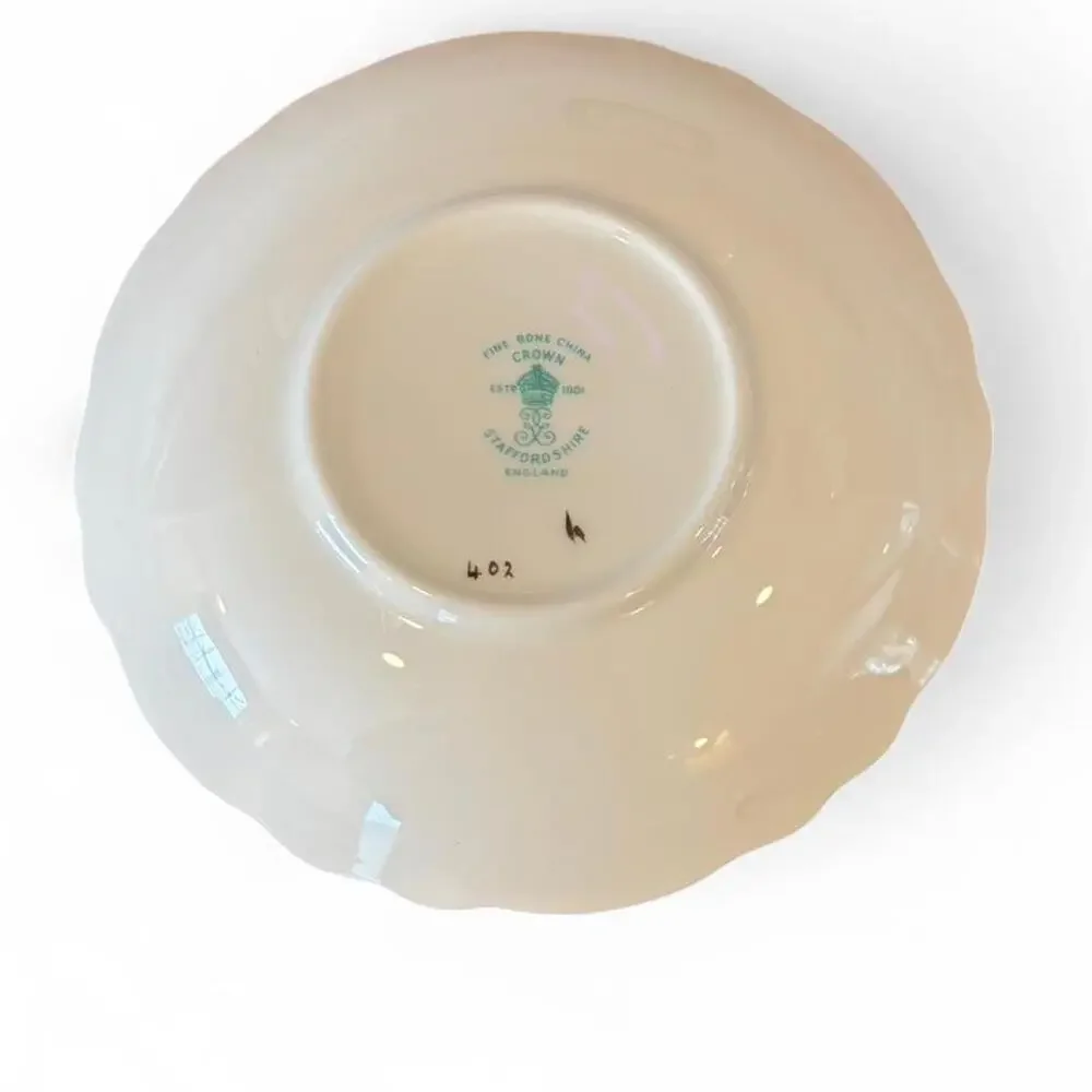 Vintage Crown Staffordshire Teal‎ Blue